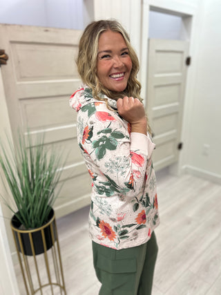Grow With Me Floral Hoodie