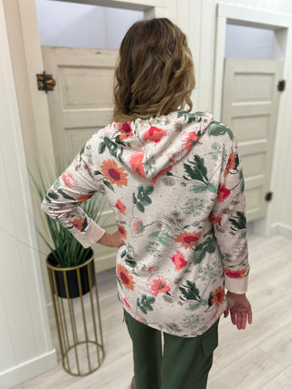 Grow With Me Floral Hoodie