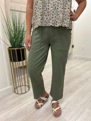 Liverpool Cargo Crop Wide Leg Pant