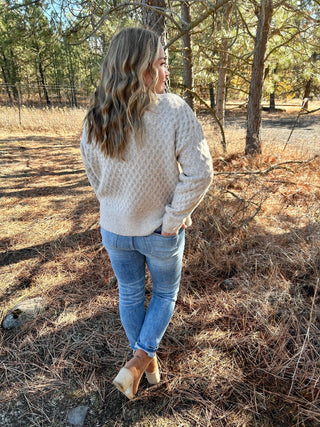 Textured Oatmeal Sweater FINAL SALE!