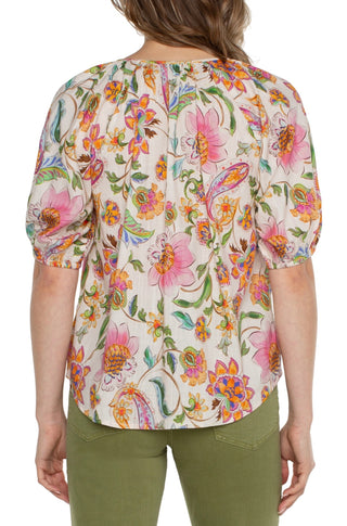 Liverpool Bright Floral Blouse CLEARANCE FINAL SALE