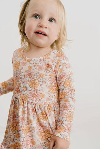 Kids Pastel Floral Dress