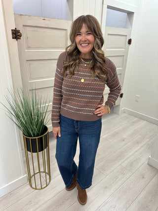 Cocoa Striped Sweater