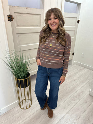 Cocoa Striped Sweater