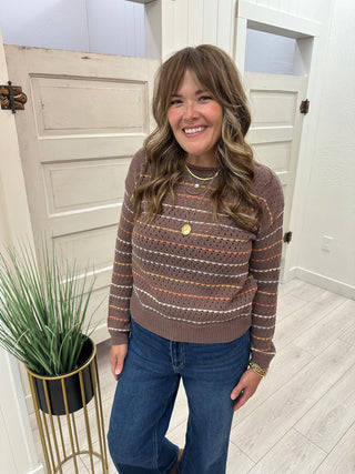 Cocoa Striped Sweater