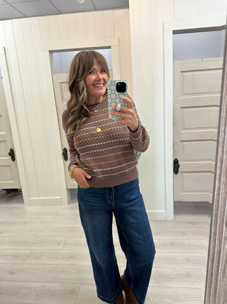 Cocoa Striped Sweater