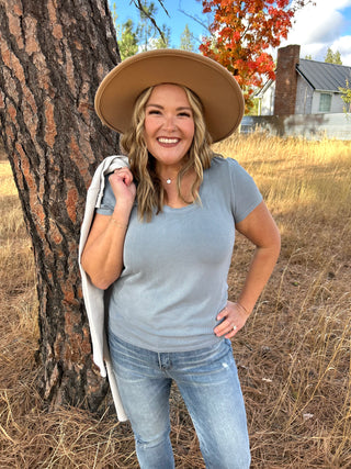 Dusty Blue Top