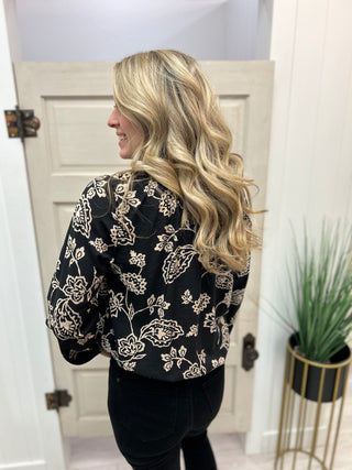 Boss Babe Floral Print Top