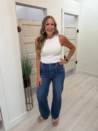 Mica High Rise Wide Leg Jean