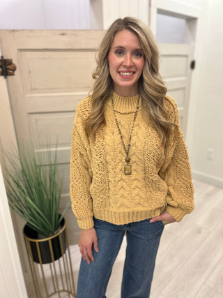 Mustard Knitted Sweater