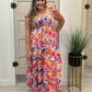 Coral Floral Dress CLEARANCE FINAL SALE