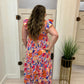 Coral Floral Dress CLEARANCE FINAL SALE