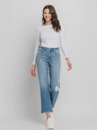 Flying Monkey High Rise Wide Leg Jean