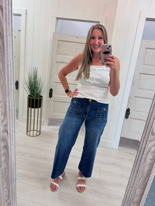 Kut Meg Wide Leg Jean in Resolution
