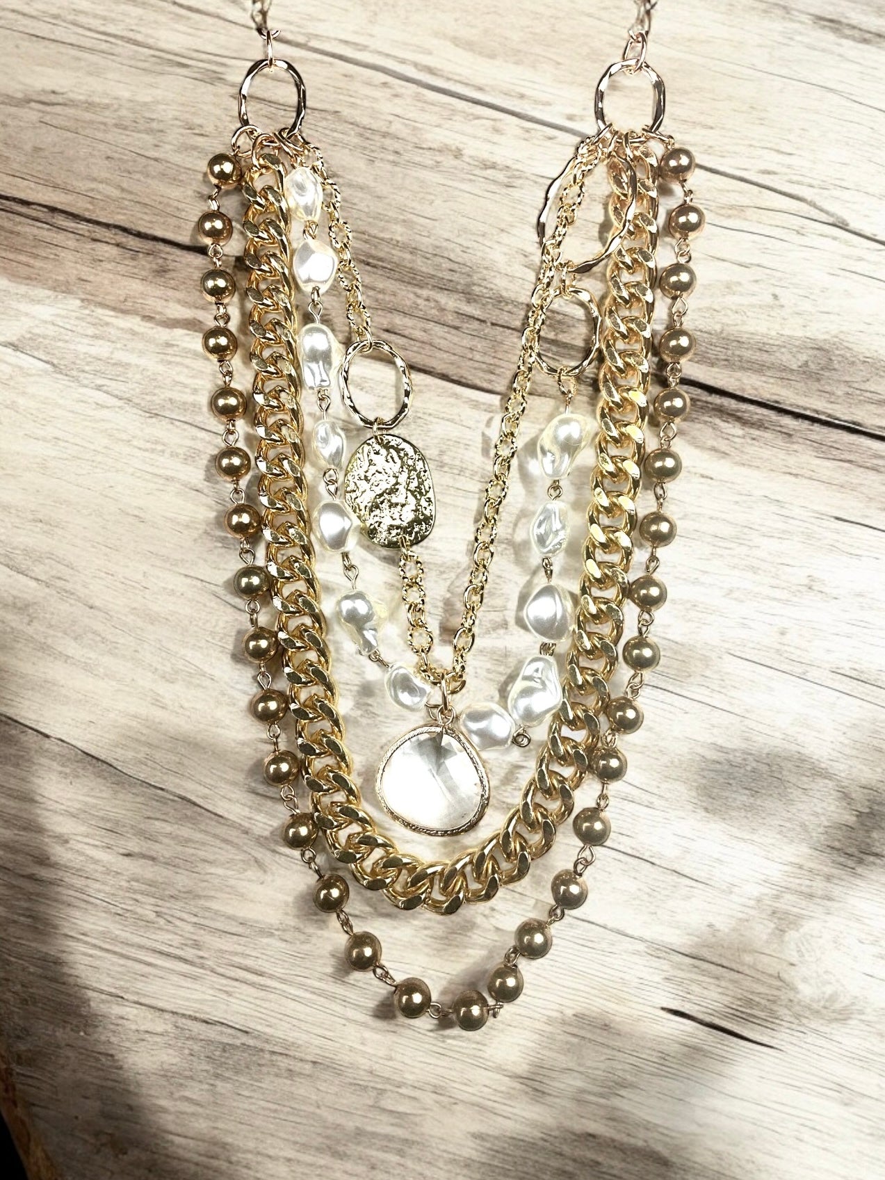 Gold & Pearls Necklace