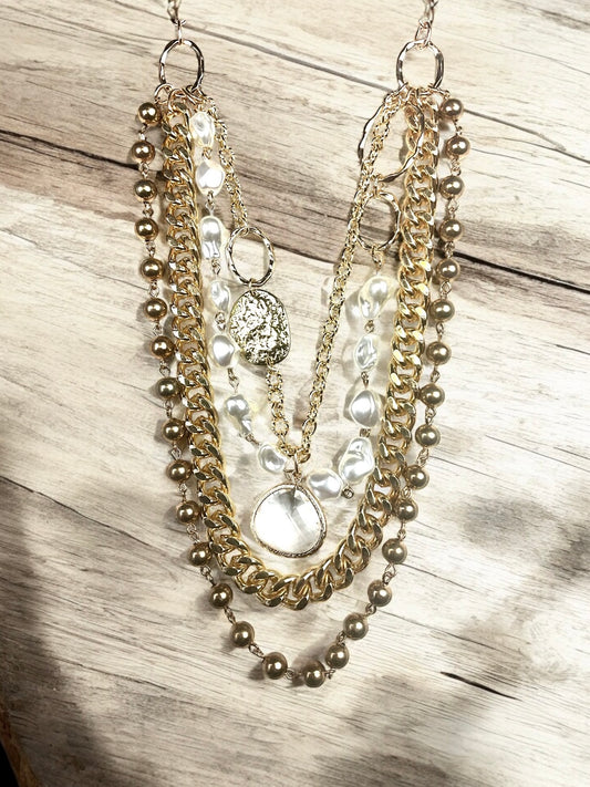 Gold & Pearls Necklace