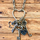 Silver Heart/Key  Charm Necklace