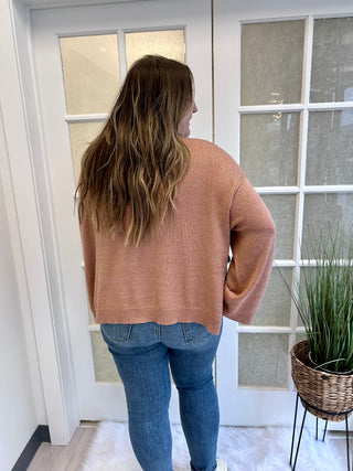 Curvy Caramel Lightweight Sweater