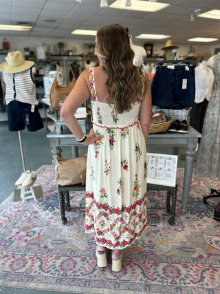 Off White Multi Floral Dress