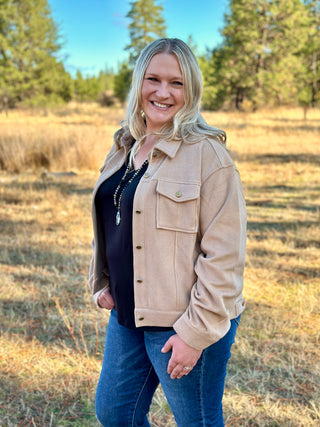 Curvy Camel Jacket