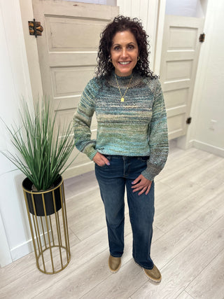 Aqua Haze Tribal Sweater