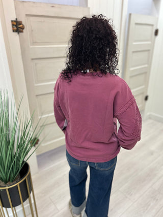 Tribal Detailed Sleeve Sweatshirt