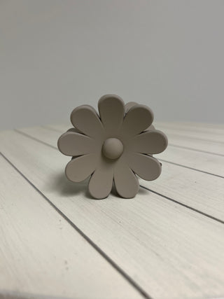 Taupe Flower Hair Claw