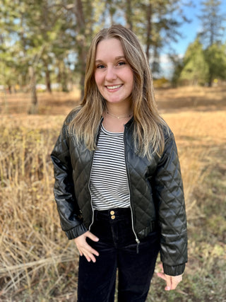 Black Bomber Jacket