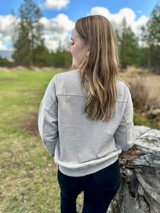 Cropped Pink Pearl Sweater