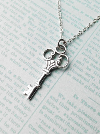 Silver Key Necklace